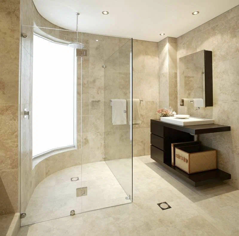 Некоторые виды штукатурки не просто подходят для ванной – они могут использоваться даже для отделки стен в душе
