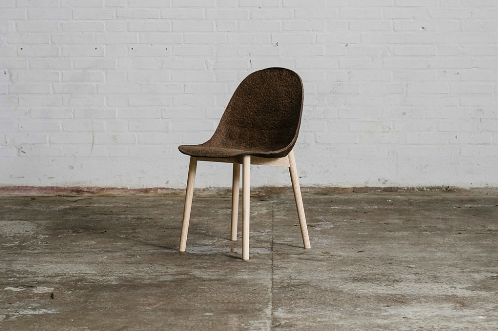 Кресло, изготовленное из водорослей